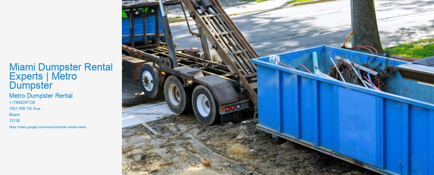 Miami Dumpster Rental Experts | Metro Dumpster Metro Dumpster Rental Miami Dumpster Rental Experts | Metro Dumpster