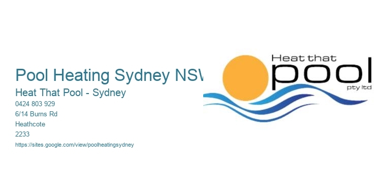 Pool Heating Sydney NSW