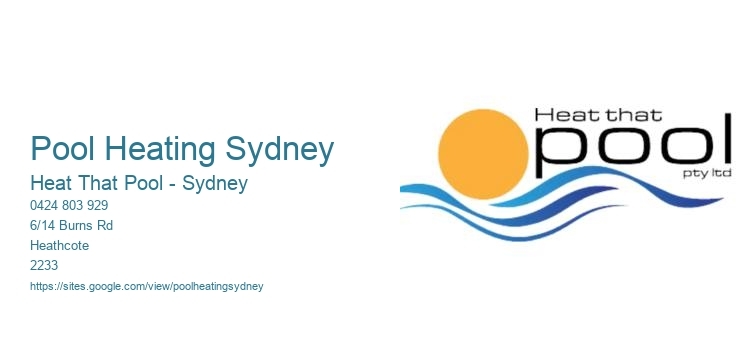 Pool Heating Sydney